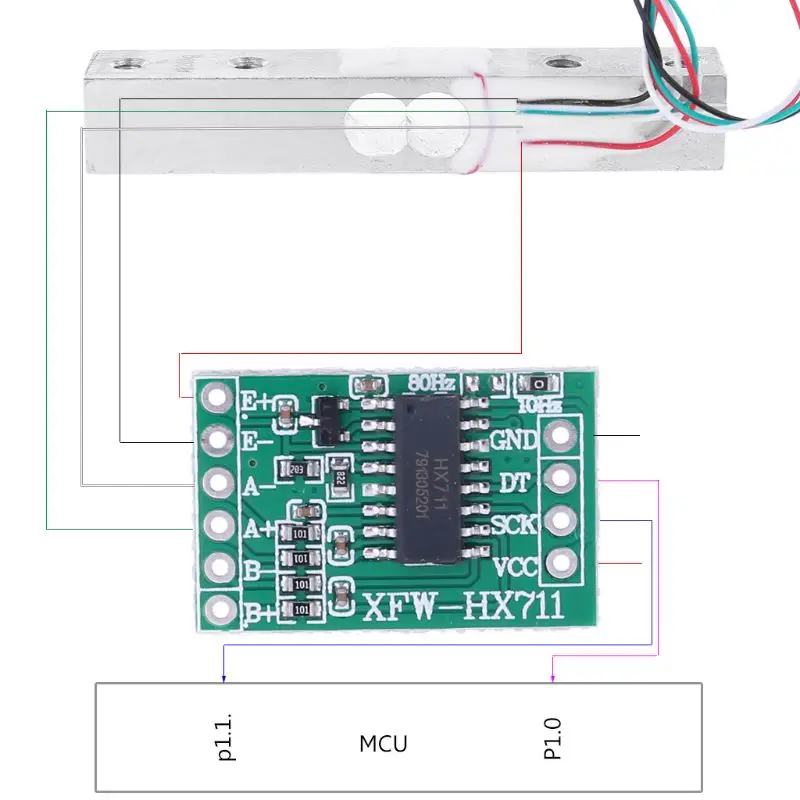 Тензодатчик 10 кг датчик веса электронные кухонные весы+ HX711 AD весовой модуль для Arduino