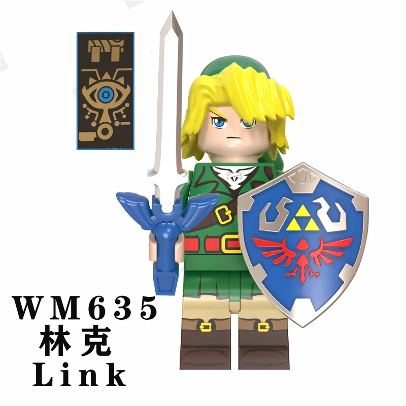 Игра в стиле принцессы Zelda Link, строительные блоки Ninjago, экшн-игрушка, diy Модель, кирпичи, куклы, игрушки для детей, WM6053