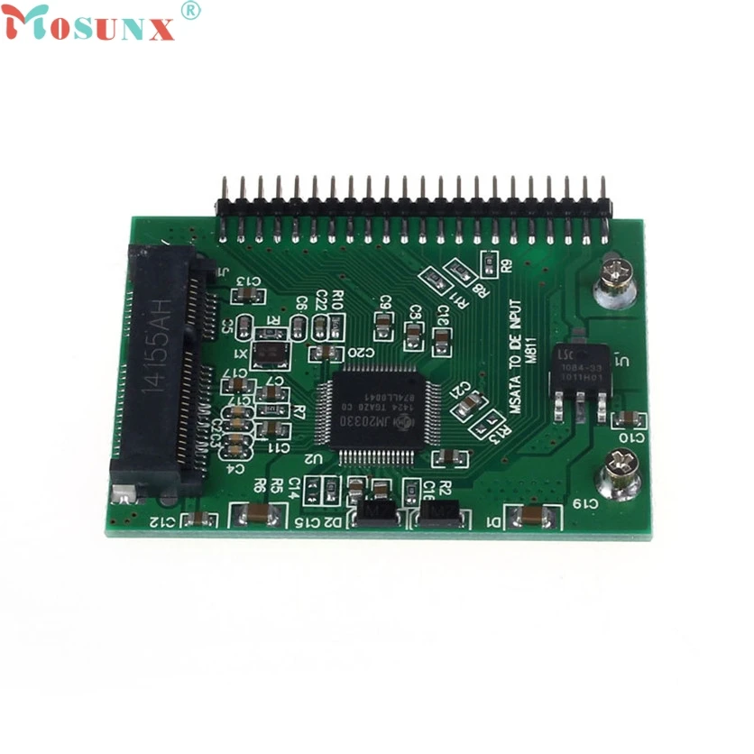 

Mosunx Factory Price mSATA SSD To 44 Pin IDE Converter Adapter As 2.5 Inch IDE HDD For Laptop 60321