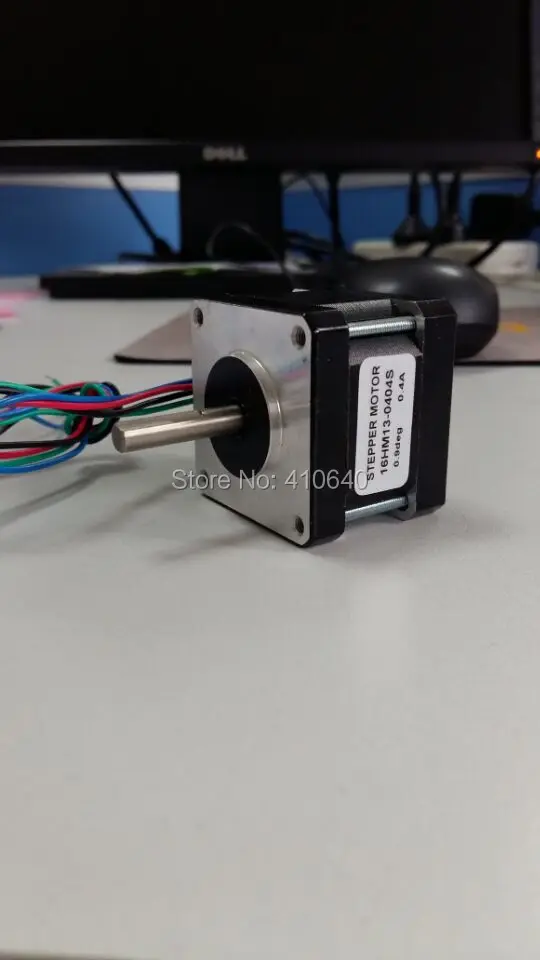 

FREE SHIPPING stepper motor 16HM13-0404S L34 mm NEMA 16 with 0.9 deg 0.4 A 18 N.cm and bipolar 4 lead wires 12 pcs per lot