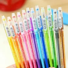 12 шт./партия цветная гелевая ручка для девочек ручка для рисования мультфильм свежие конфеты цветные Канцтовары ручки принажности для письма