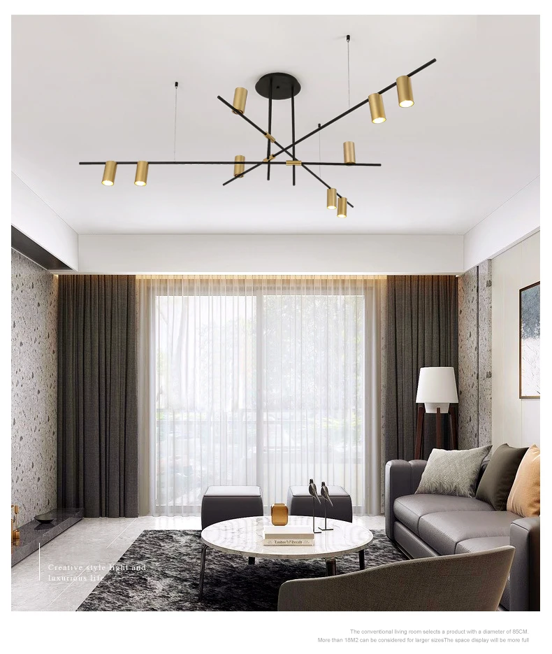Modern Nordic Led Chandelier Lighting Living Room Kitchen Lustre Art Deco Chandeliers6
