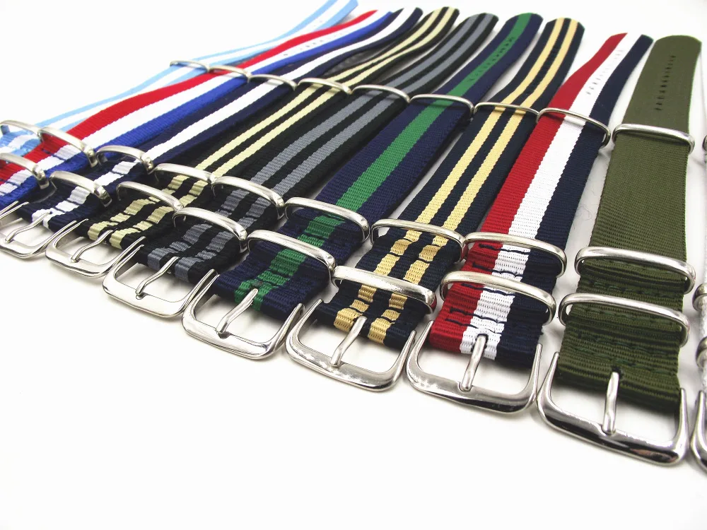 

93 colors available Wholesale 10PCS/lot High quality 20MM nylon watch band nato waterproof watch strap fashion wach band