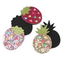 Лоскутная блестящая ананасовая клубника не-тканая нашивка аксессуары DIY головной убор сумка материал украшения, 5Yc7315