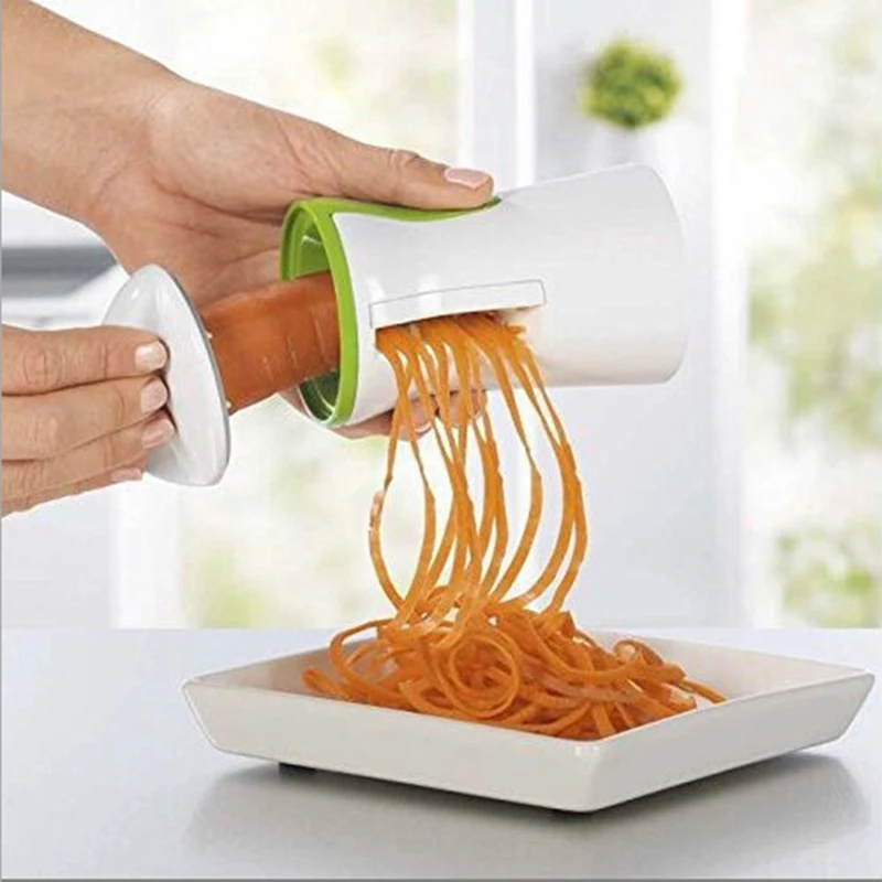 Portable Vegetable Spiralizer Slicer Spiral Handheld Peeler Graters