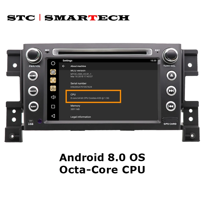 Perfect SMARTECH 2 Din Car DVD Player Radio GPS Android 8.0 Octa Core 4GB RAM 32GB ROM Car DVD Player for Suzki Grand Vitara 2005-2012 3 Perfect SMARTECH 2 Din Car DVD Player Radio GPS Android 8.0 Octa Core 4GB RAM 32GB ROM Car DVD Player for Suzki Grand Vitara 2005-2012 3