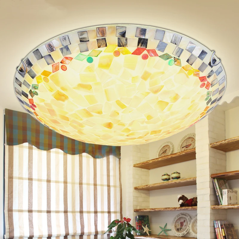 

Modern Led Ceiling Lights with manual shell Ceiling Lamp for Living Room Flush Mount Indoor Lighting Bedroom Kitchen Bathroom