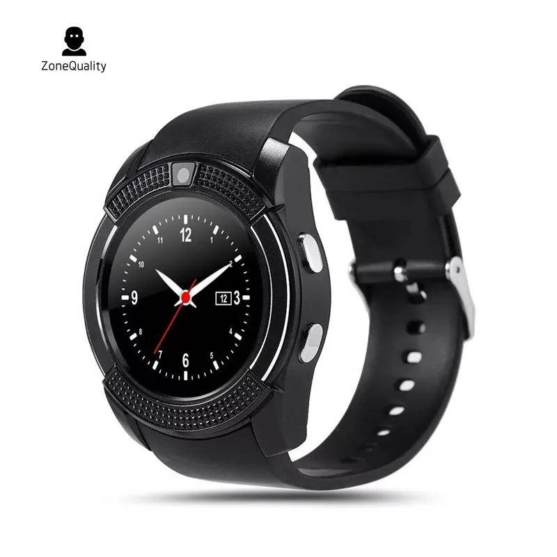 

ZoneQuality V8 Sport Smart Horloge Ondersteuning SIM TF kaart Klok Camera Call Stap Graaf Slaap Herinneren Voor Android telefoo