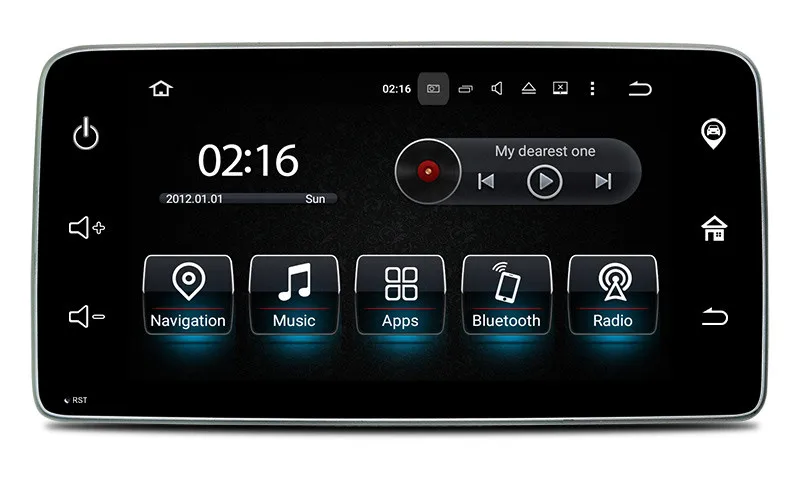 9&quot Android 8.0 Car Multimedia Player for Smart 2015 2016 with GPS Navigation DVD USB AUX SD WiFi 3G 4Core 4G+32G 1024*600 | Автомобили