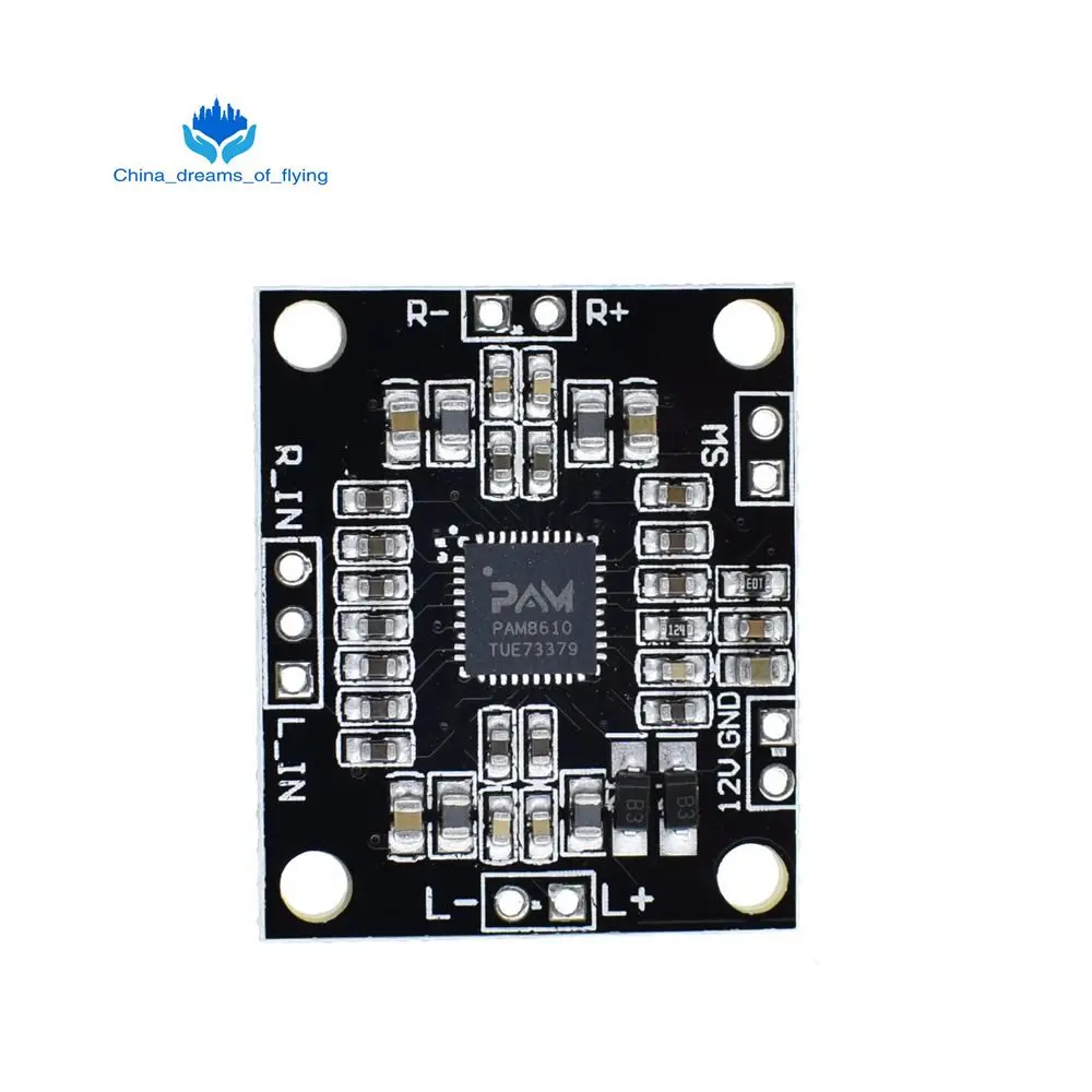 

TZT PAM8610 digital power amplifier board 2 x15w dual channel stereo mini class D power amplifier board