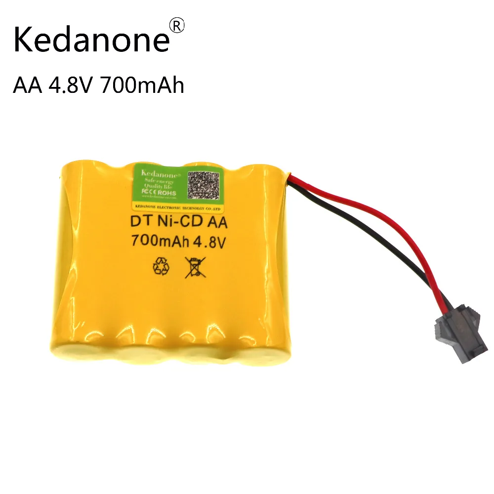 Kedanone AA аккумулятор 4,8 V 700mAh NI-CD электрический игрушечный самолет RC лодка пульт дистанционного управления автомобильный пылесос батарея