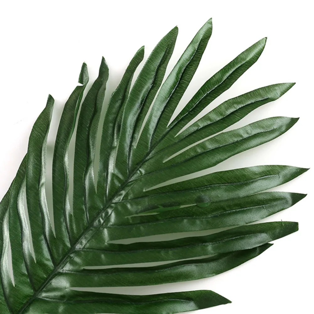 12 шт. искусственные пальмовые листья монстеры имитация зеленых пластиковых листьев Свадебные украшения DIY Цветочные листья растения искусственные цветы
