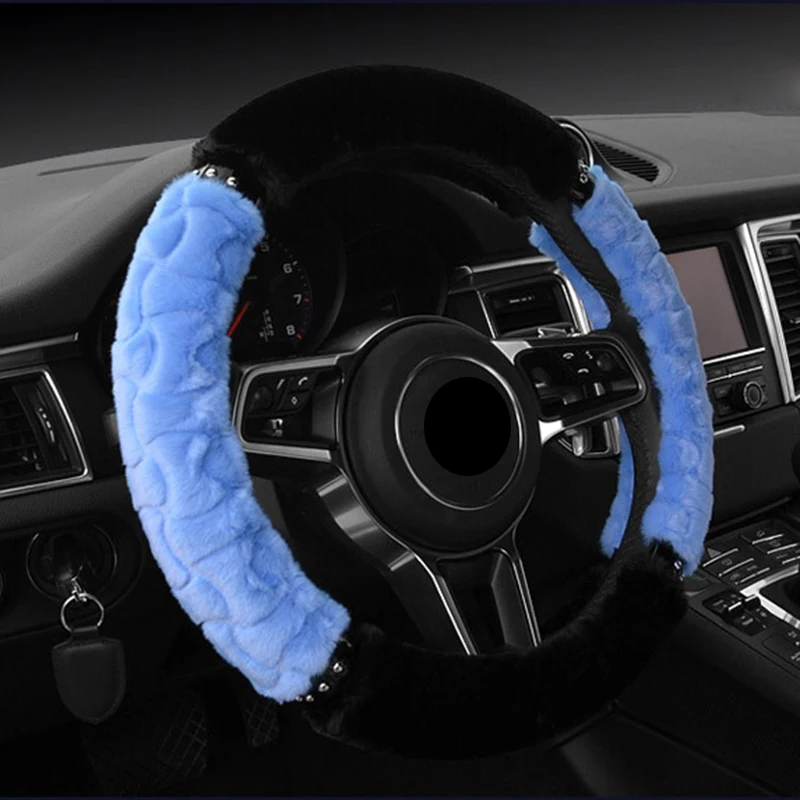 

heated steering wheel protector holder car accessories steering-wheel cover case diameter 38cm 15" for peugeot 508 for bmw e36