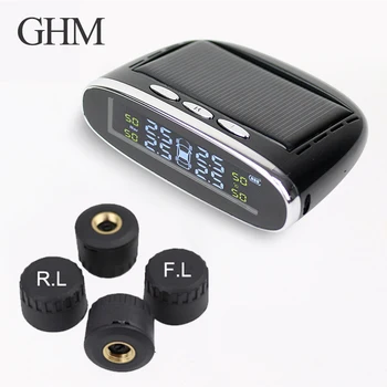 

Tire Pressure Monitoring System Tpms Temperature Warning With Car Security Smart Tyre Control Wireless 4 Wheels External LED