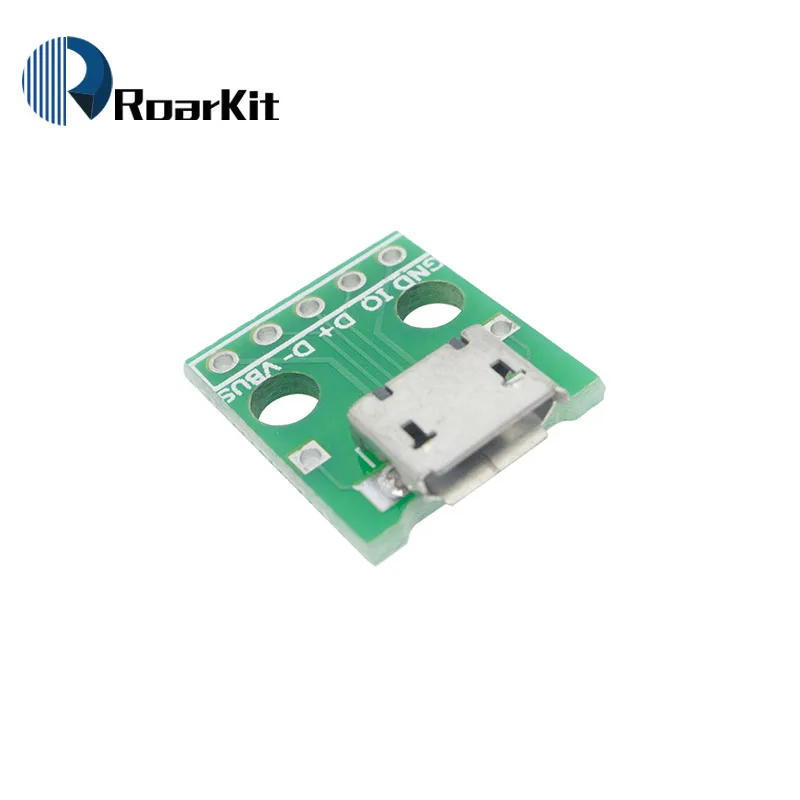 

MICRO USB to DIP Adapter 2.54mm 5pin Female Connector B Type PCB Converter USB-01