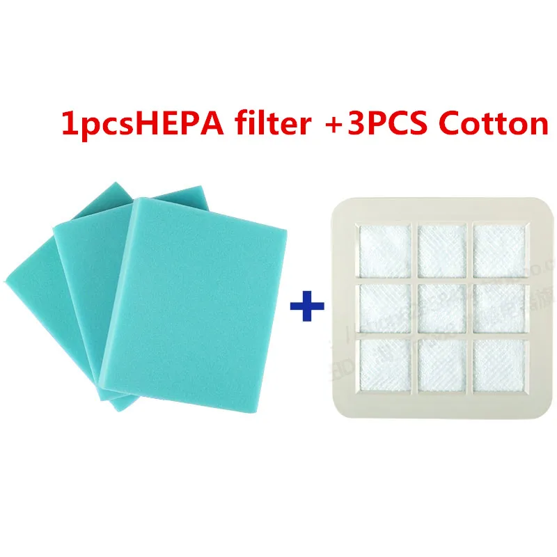 

1pcsvacuum cleaner spare parts HEPA filter replacement +3pcsCotton for philips fc5225 fc5228 fc5822 fc5823 fc5826 fc5828 fc5830