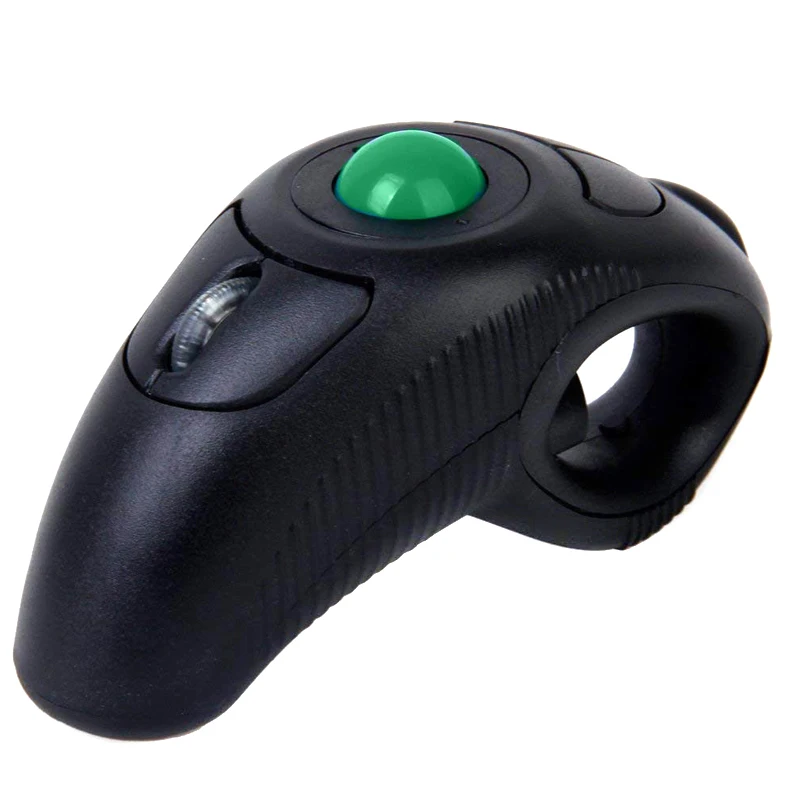 

USB 2.4GHZ Wireless Finger HandHeld Trackball Mouse Mice for PC Laptop LCC77