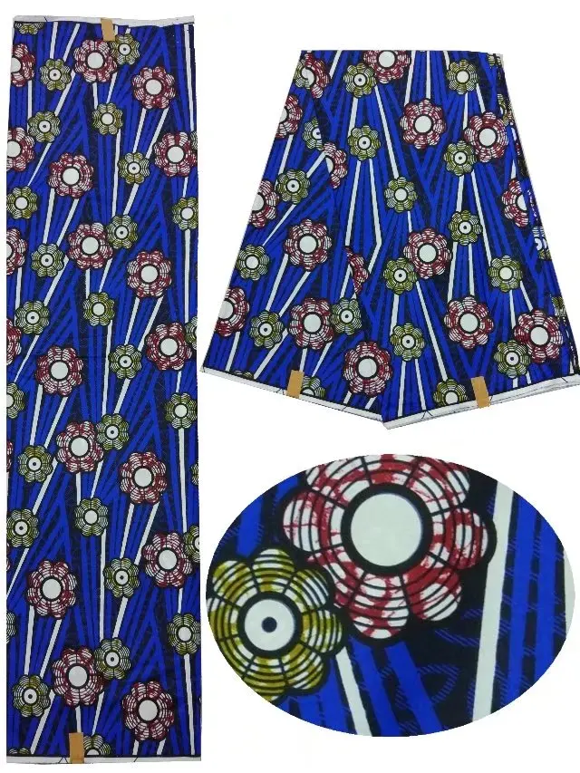 

ankara african wax print fabric super wax hollandais 6yards cheap fabric china high quality!LU1-12