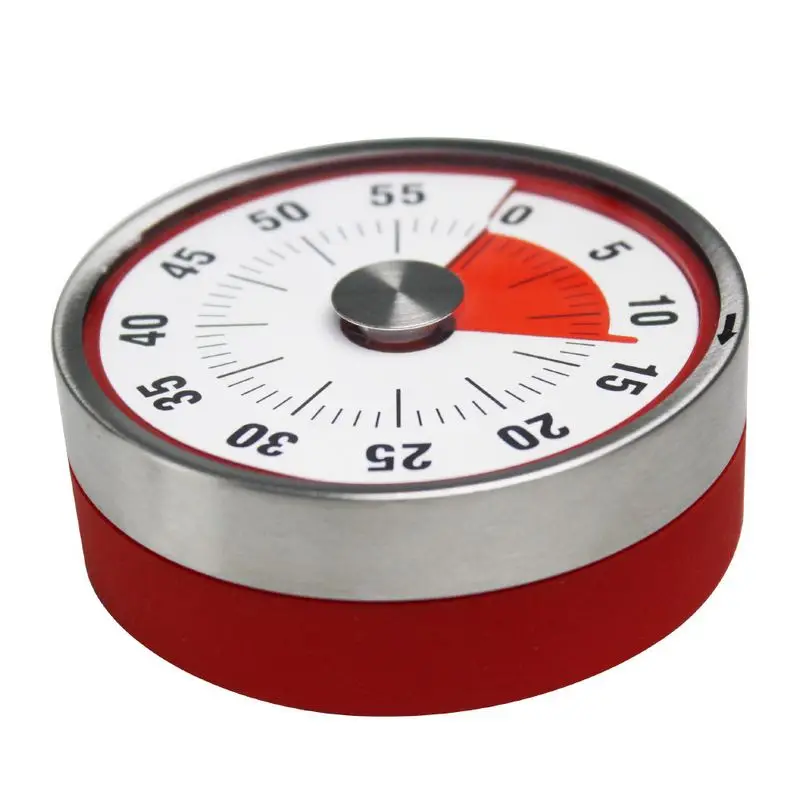 

Magnetic Kitchen Timer Easier Set Time Manual Countdown Magnetic Kitchen Timer Cooking Alarm Clock Baking Stainless Steel
