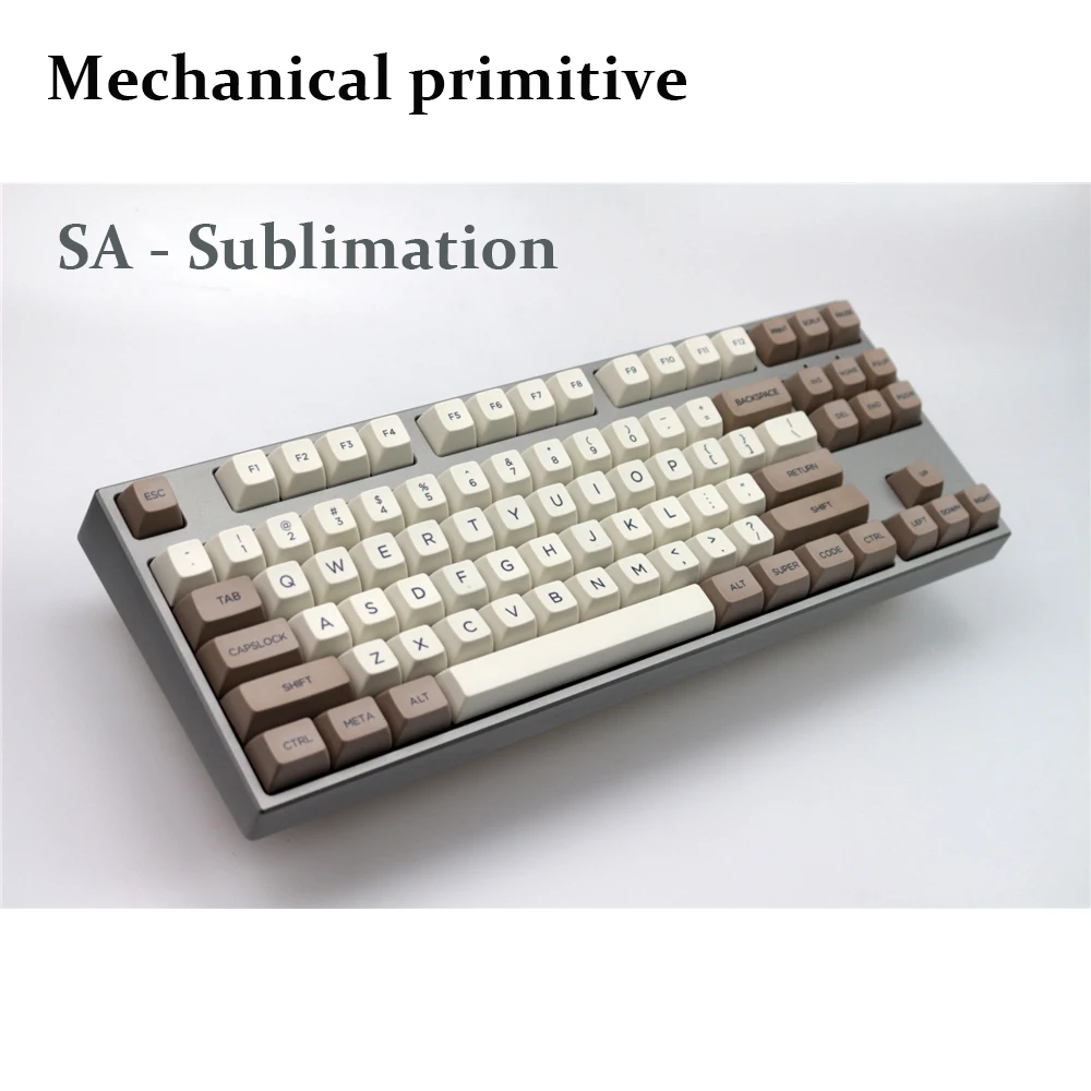 MP 134 KEYS SA PBT Ретро бежевый Keycap Dye Sublimation Cherry MX switch Keycaps для проводной USB механической