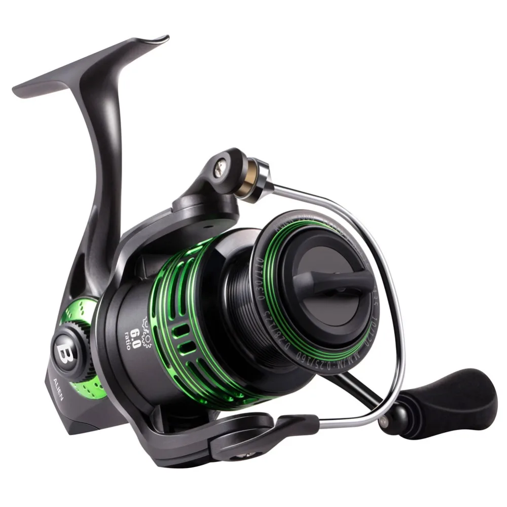 Bassdash ALIEN Spinning Fishing Reel, Ultra Lightweight Carbon Reel