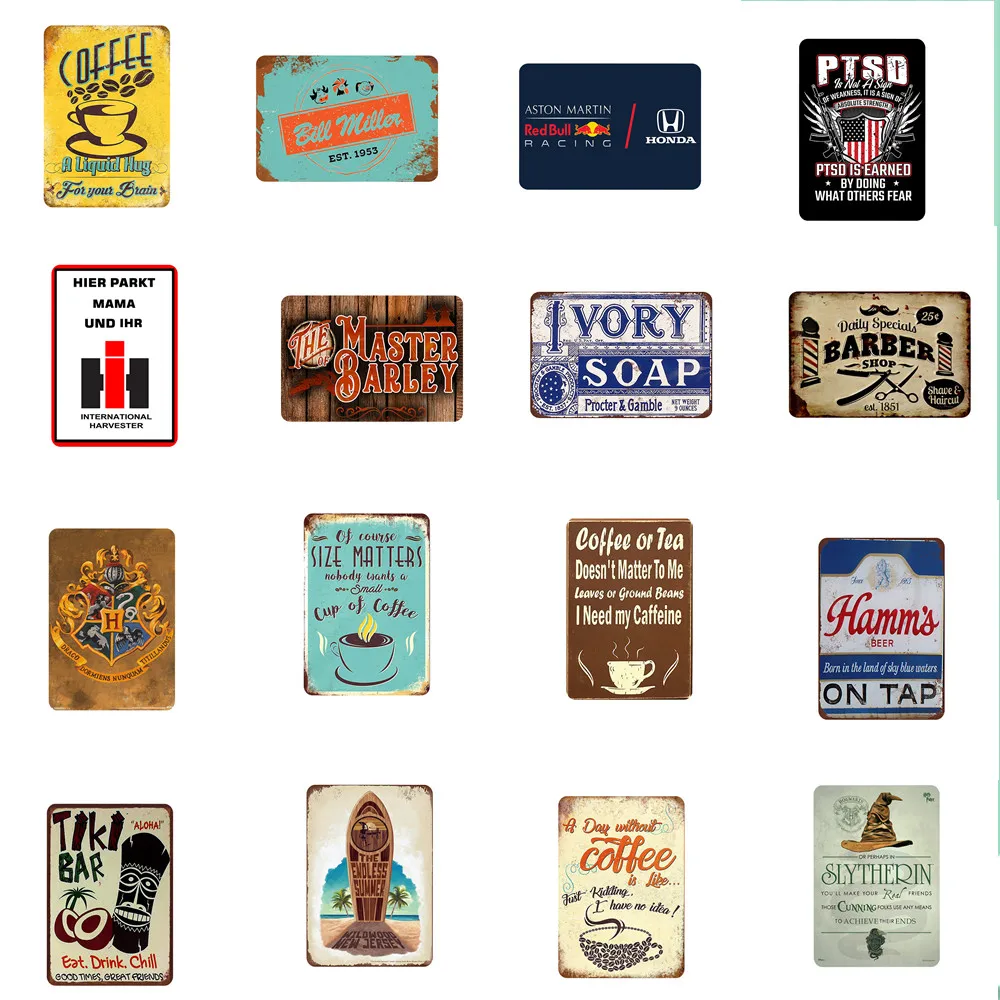 

Advertising Warning Poster Logo Plaque Vintage Metal Painting Wall Sticker Iron Sign Board Decorative Plates Poster 30X20 CM