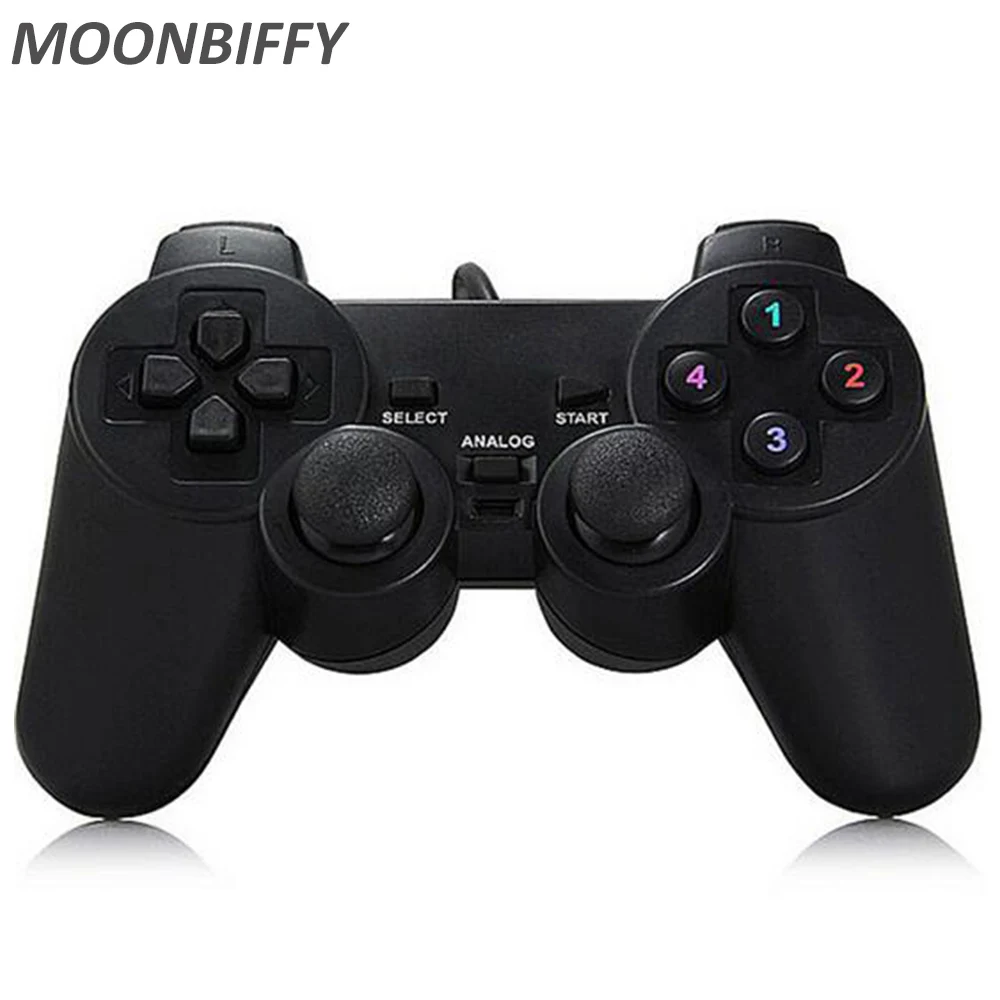 Vibration Joystick Wired USB PC Controller For PC Computer Laptop For WinXP/Win7/Win8/Win10 For Vista Black Gamepad