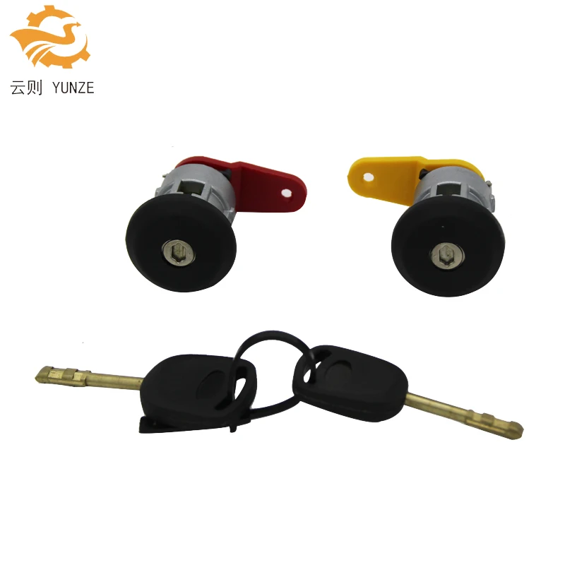 Us 8 49 Al 051 Left Right Side Door Lock Cylinder Barrel With 2 Same Keys For Ford Fiesta Ka Courier Escort In Locks Hardware From Automobiles
