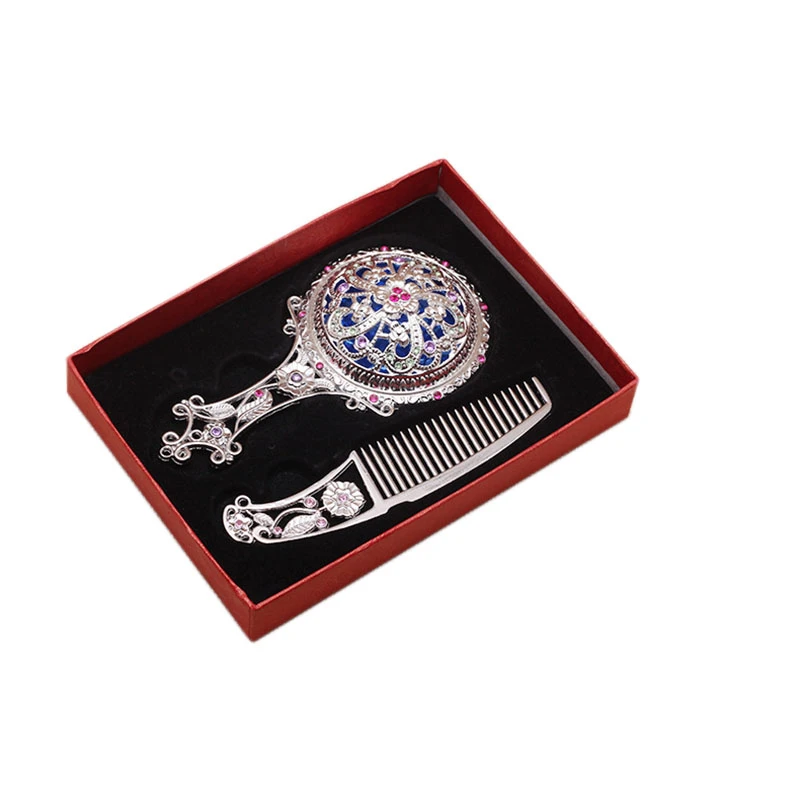 Chinese Vintage Cosmetic Mirror Make Up Rhinestone Mirror Comb Set Comb Hair Brush Professional Escova De Cabelo Brosse Cheveux - Combs - AliExpress Chinese Vintage Cosmetic Mirror Make Up Rhinestone Mirror Comb Set Comb Hair Brush Professional Escova De Cabelo Brosse Cheveux - Combs - AliExpress