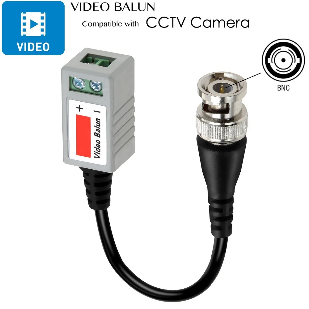 Пассивный витой видео балун трансивер BNC к CAT5 RJ45 UTP для CCTV AHD DVR системы безопасности камеры(5 пар 10 шт