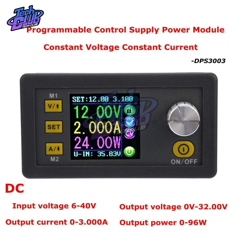 DPS3003 мультиметр Контроль питания 30 в 3 а регулировка постоянного напряжения постоянного тока тестер постоянного тока Вольтметр регуляторы амперметра