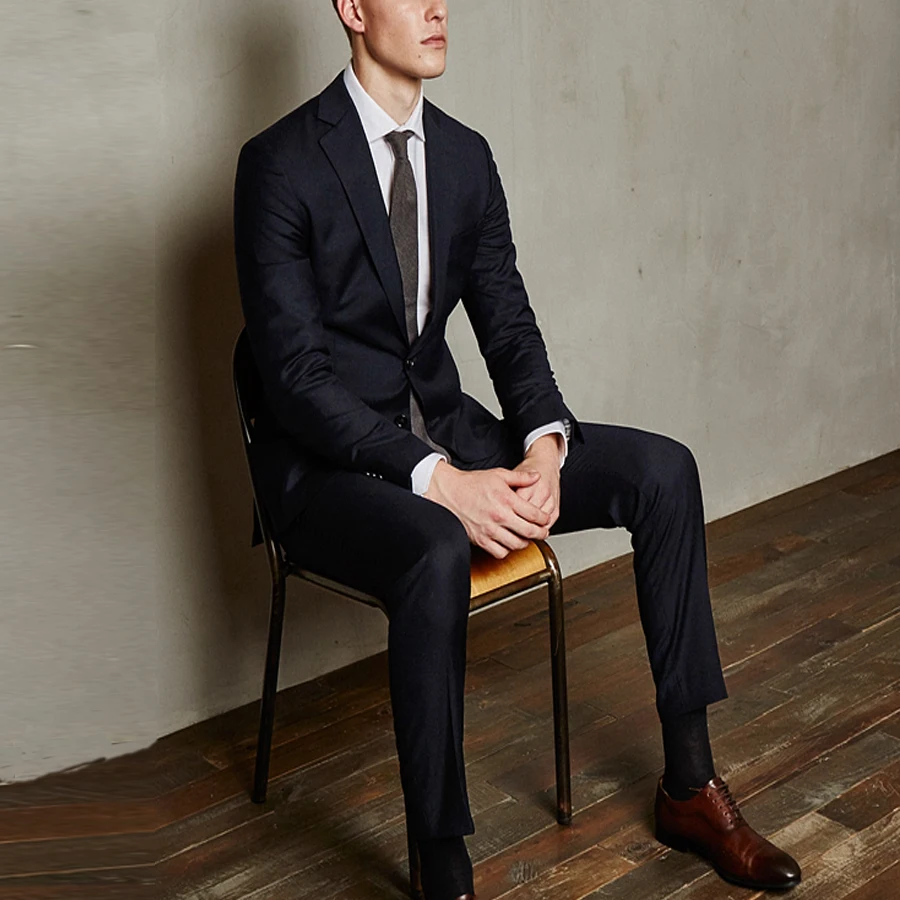 Black Men's Business Suit Grooms Suit Wedding Suit Custom Suit New Mens Fashion Slim Suit Casual 2Pcs (Jacket+Pants) Best 2018