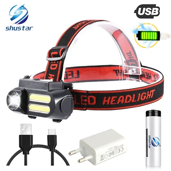 Super Bright LED Headlamp COB Work Light 4 Lighting Mode Waterproof Headlight Powered By 18650 Battery suit for Night Lighting ботинки super mode super mode su013awbbdk2