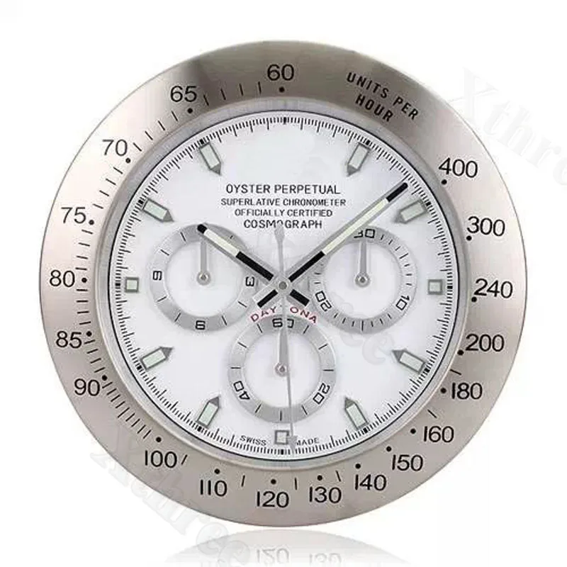 Reloj de pared moderno de Metal plateado, Relojes de pared, reloj de pulsera, reloj de pared grande para decoración del hogar Reloj de pared moderno de Metal plateado, Relojes de pared, reloj de pulsera, reloj de pared grande para decoración del hogar