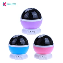 Rotating Projector Starry Night Lamp Sky Star Children Kids Baby Sleep Romantic LED USB Projection Lights Xmas Holiday Gift