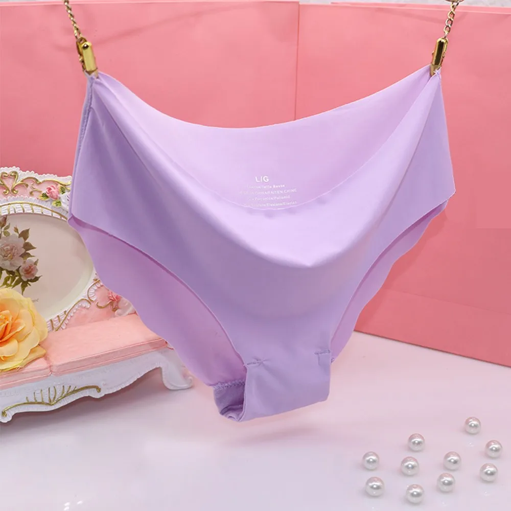 1 шт., модные женские бесшовные ультра-тонкие трусики, сексуальное ...