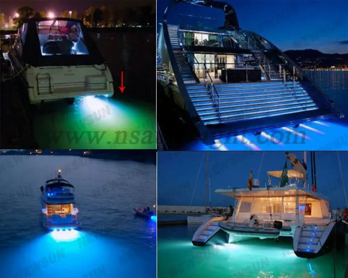 Free shipping LED Surface Mount Marine Light IP68 9W type Underwater