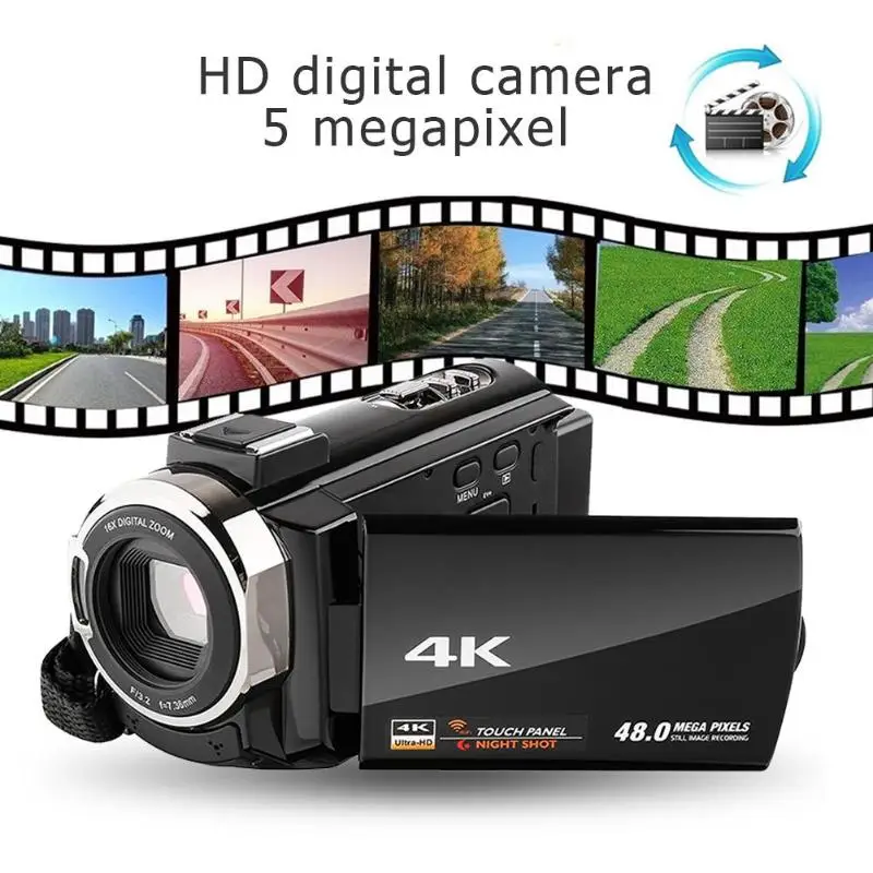 

DV23 4K 3 inch IPS Touch Screen 5MP 16X Digital Zoom WIFI Camcorder Camera