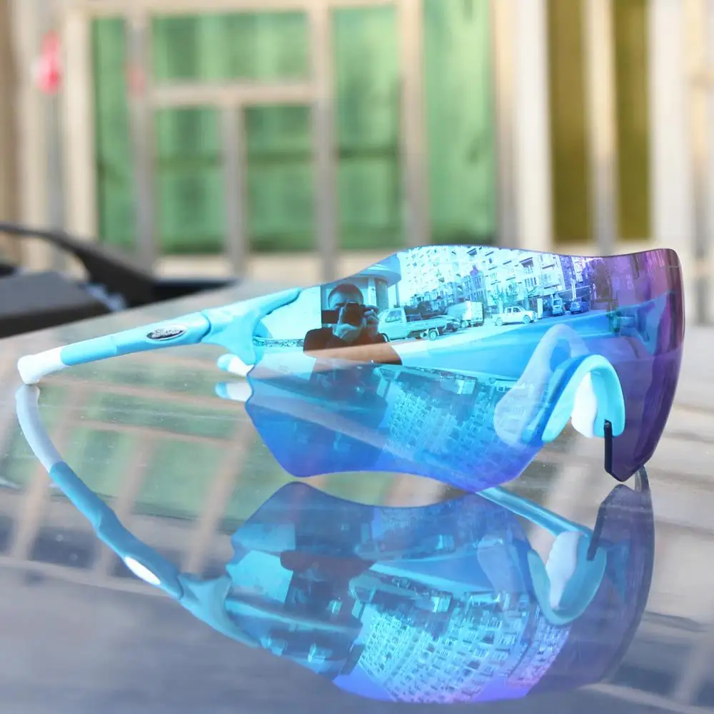 FUll red Lens Polarized TR90 Sports Cycling Glasses Men MTB Mountain Road Bike Bicycle Cycling Eyewear Sunglasses EV