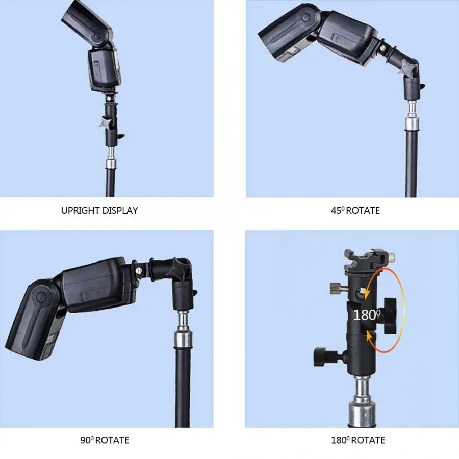 Профессиональный Универсальный крепеж для Тип Камера флэш-крепление для вспышки Speedlite поворотное соединение лампа Подставка Кронштейн зонт для обуви держатель Стандартный горячий башмак