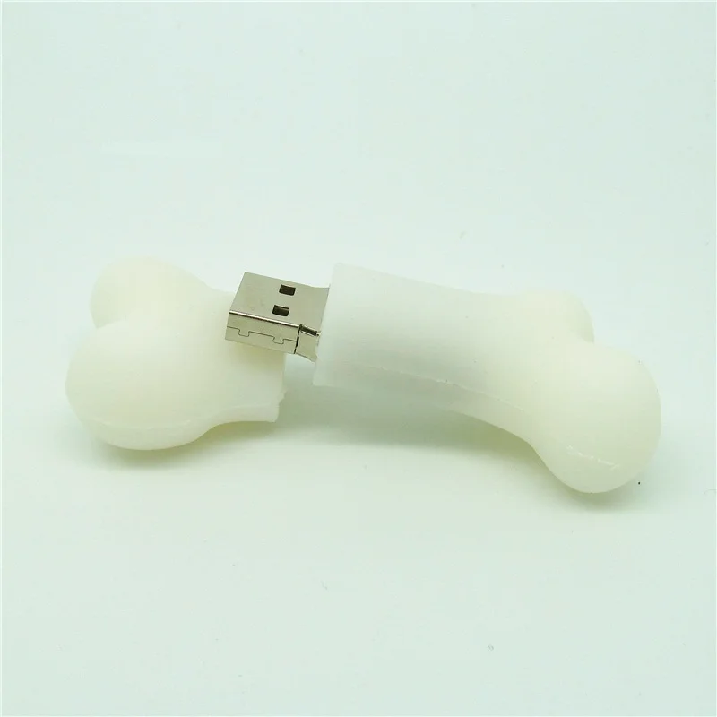 Модная Флэшка в виде белой собаки 4 ГБ 8 16 32 мини компьютер подарок|flash drive disk|dog bone
