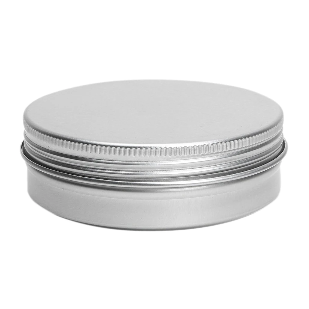 

5 x Empty Cosmetics Pot Lip Balm Tin Jar Container screw 100ml