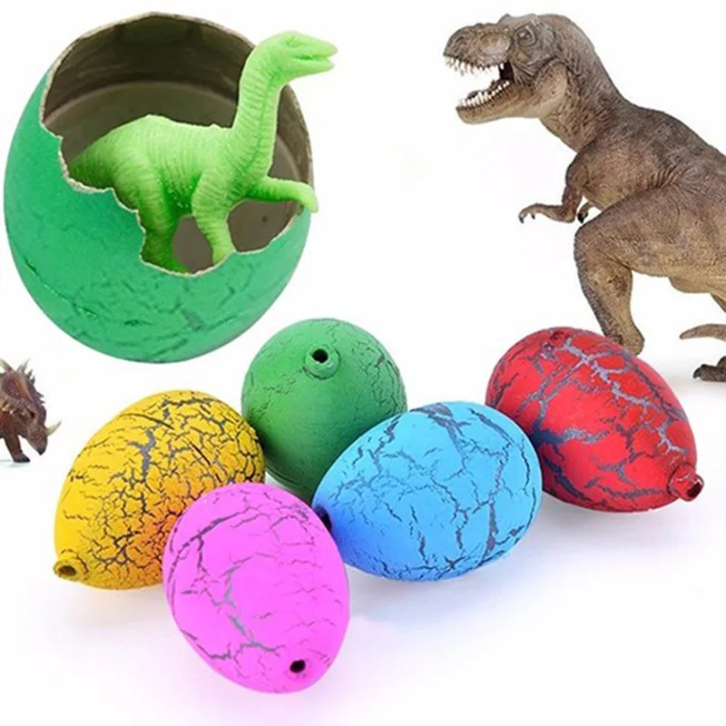 

2019 Newest 10pcs/lot Dinosaur Eggs Action Figure Add Water Cracks Grow Growing Egg Hatching Growing Kids Education Toy