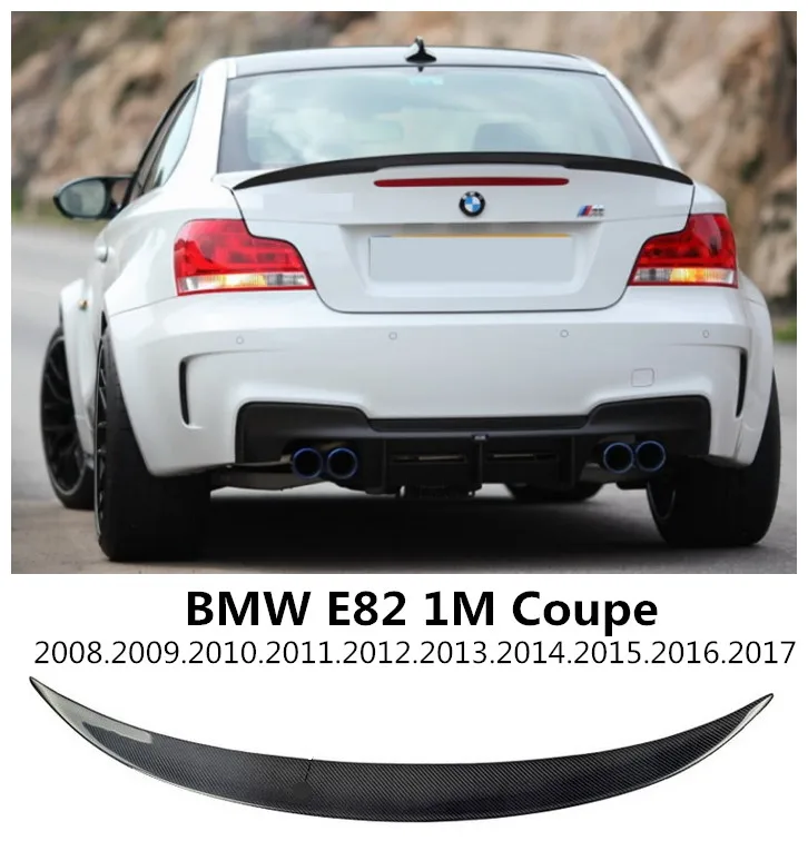 

Carbon Fiber Spoiler For BMW E82 1M M135i COUPE 2008.2009.2010.2011.2012.2013.2014.2015.2016.2017 HighQuality Rear Wing Spoilers
