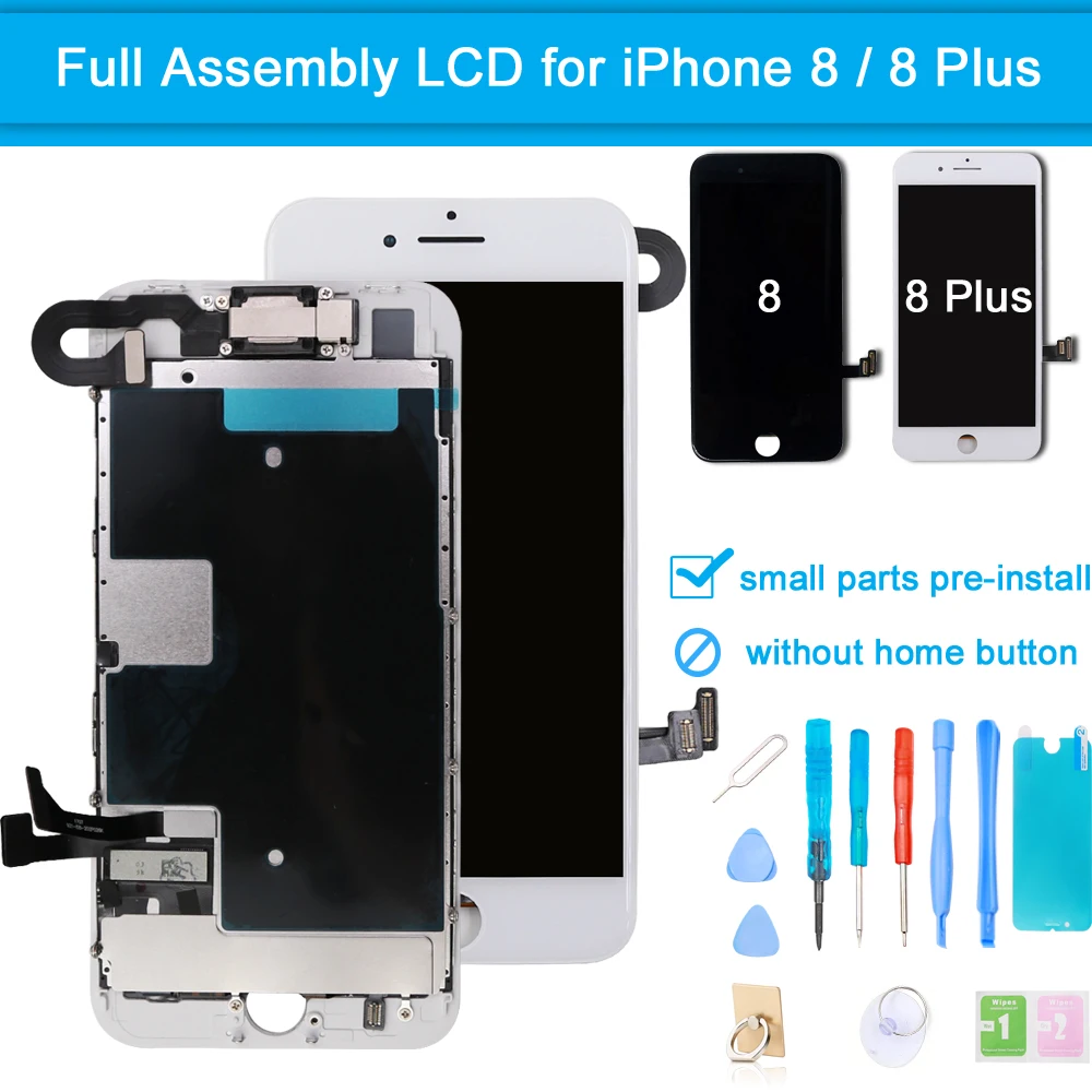 

for iPhone 8 Plus LCD Touch Screen Display Digitizer Full Assembly for iPhone 8 Plus Screen Replacement Complete + Repair Tools