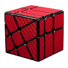 Новое поступление MF8830 Cubing класс углеродное волокно куб колесо Забавный витой волшебный куб головоломка игрушка для Challange-красный