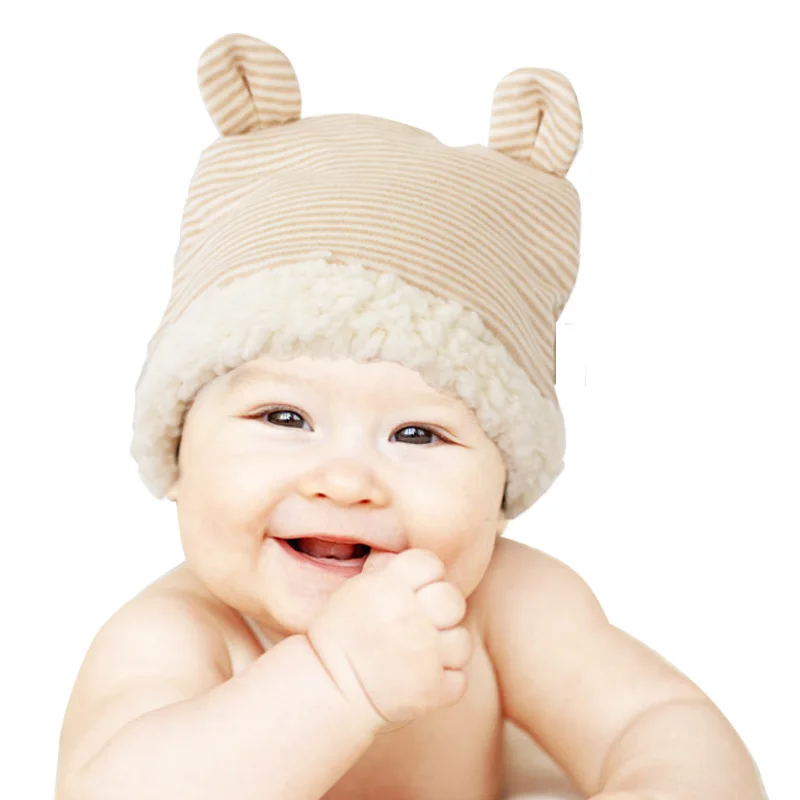 Organic Cotton Baby Hat for Girls Boys Winter Children Cap Scarf Set