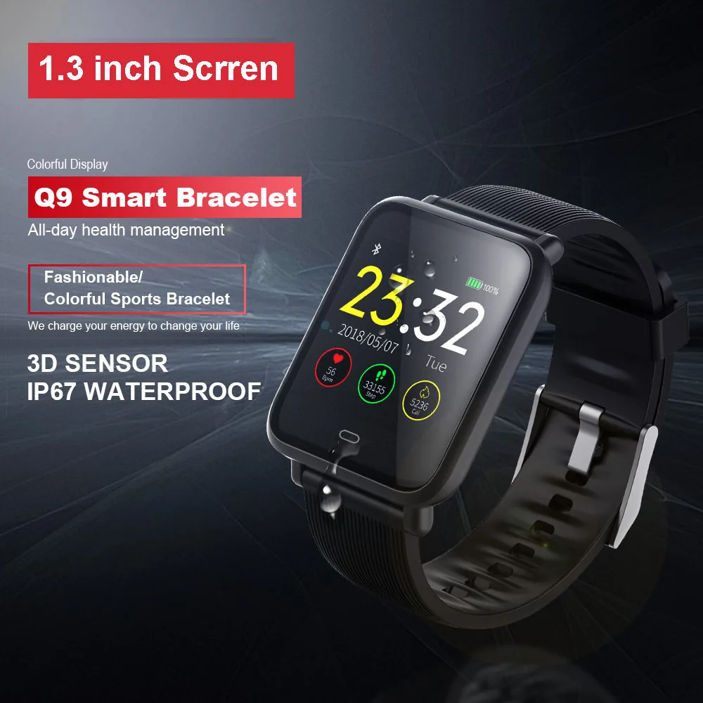 

Smart Watch Blood Pressure Heart Rate Monitor Waterproof wristband Sport Fitness Trakcer Men Smartwatch For For iOS Android 2019