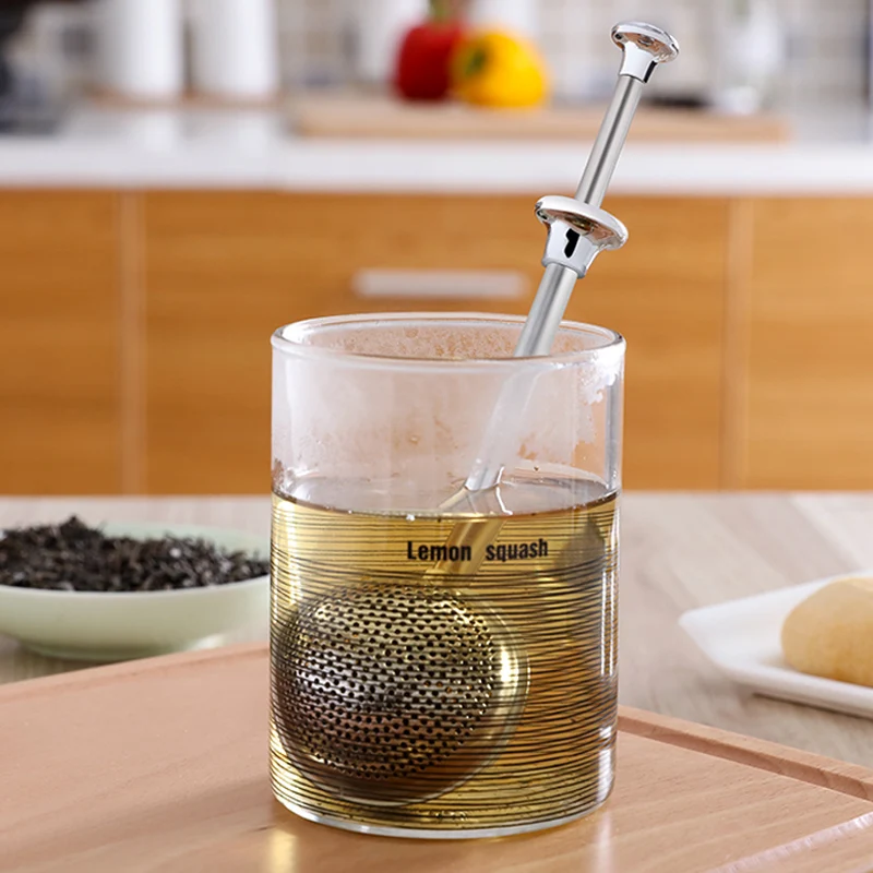 Stainless Steel Tea Infuser Reusable Mesh Tea Strainer Tea Bag Loose Leaf Green Puer Tea Ball Filter (4)