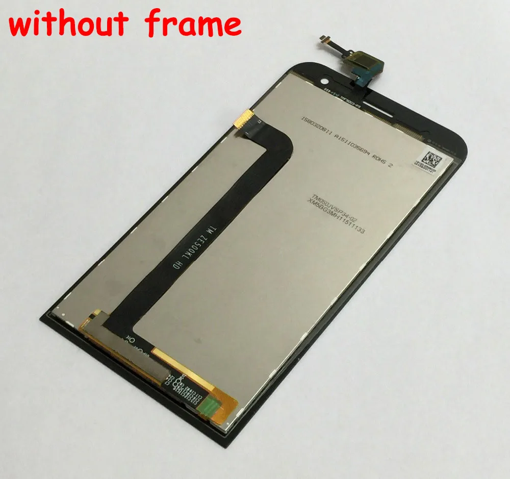 Cena W pełni dotykowy ekran Panel szkło Digitizer + LCD monitor zgromadzenia z ramą dla Asus ZenFone 2 Laser ZE500KL ZE500KG Z00ED